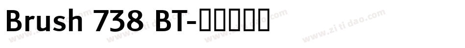 Brush 738 BT字体转换